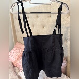 Hunter Bell Black Top with Tie Straps